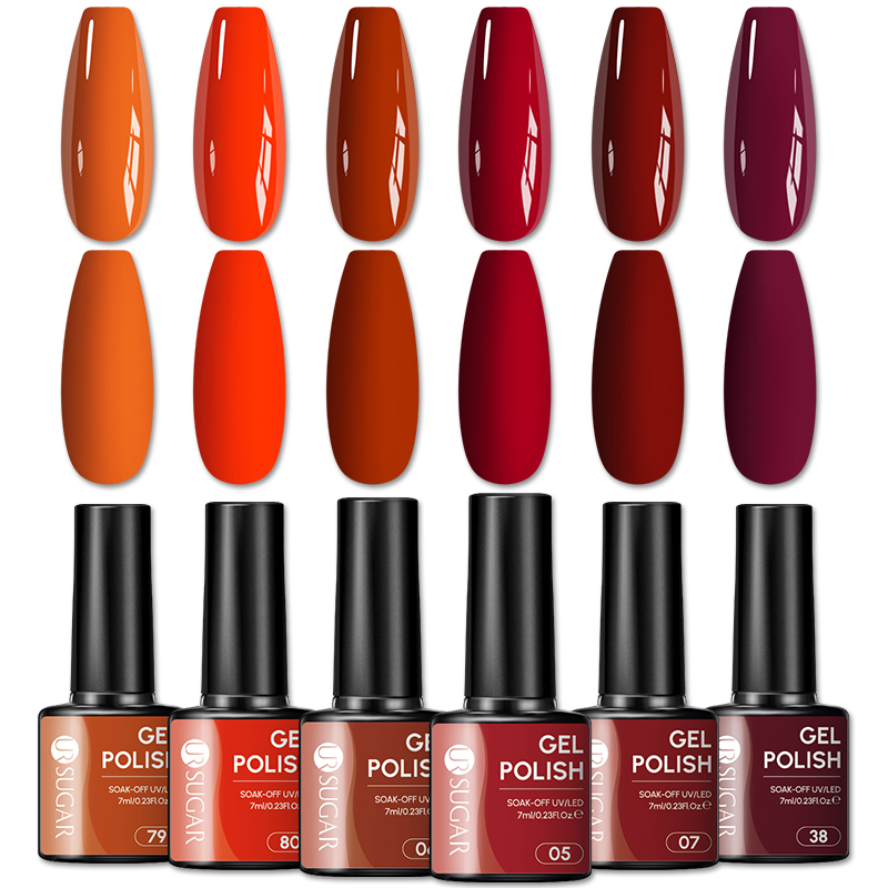 Nail Art Orange - Conjunto de Esmalte em Gel UR