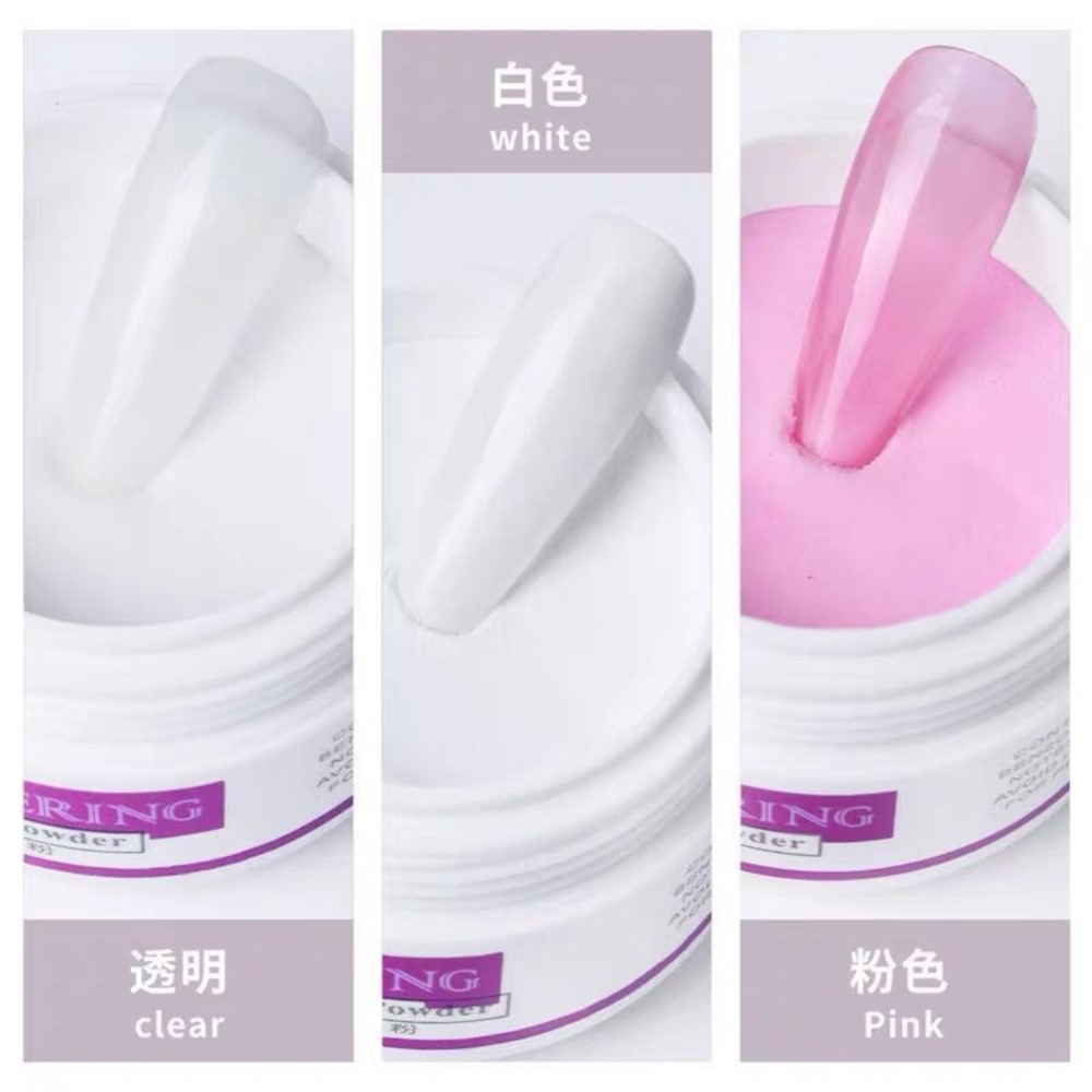 Acrylic Powder Clear - 10 g/garrafa pó acrílico profissional claro