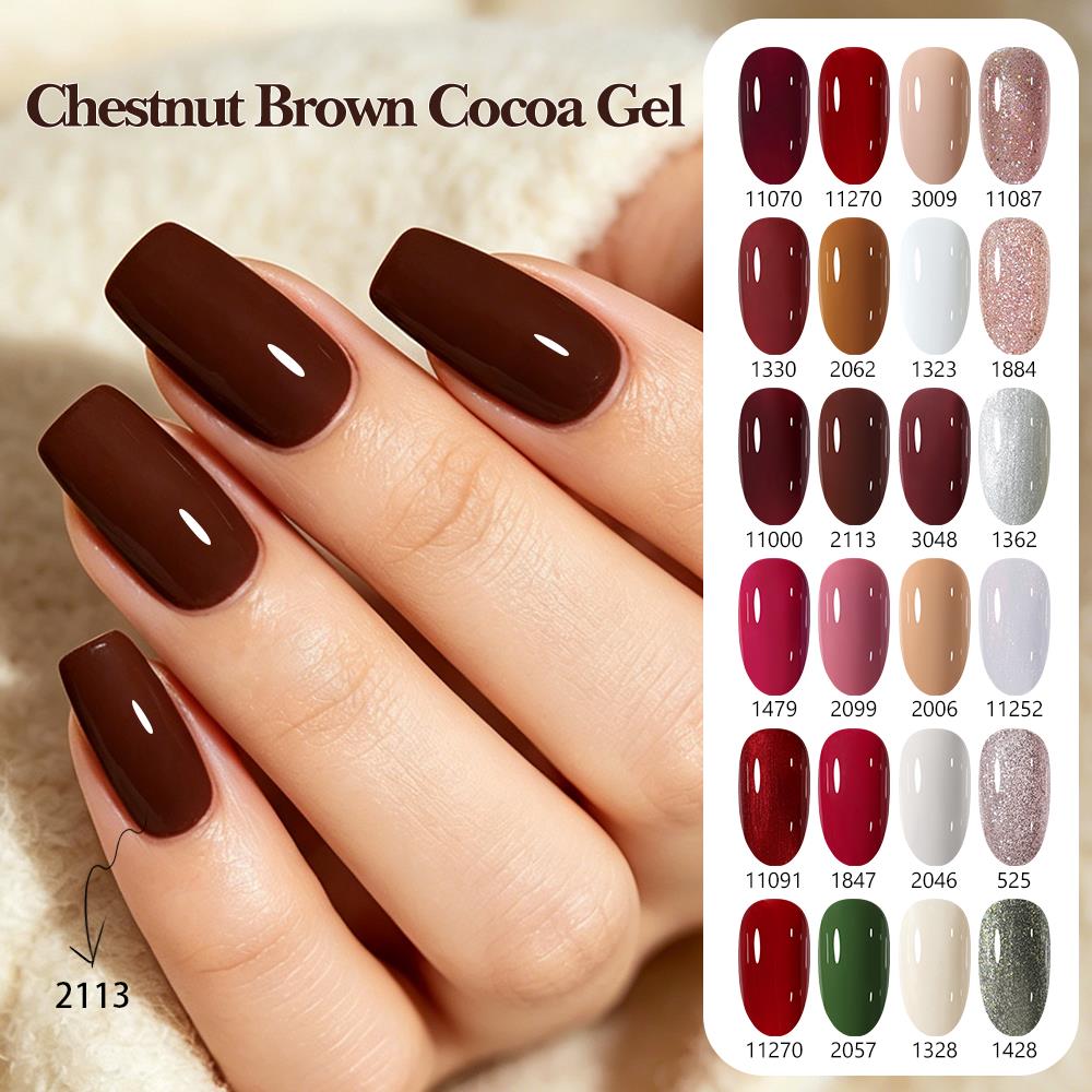Nail Art Burgundy - Esmalte em Gel Clou Beaute Outono