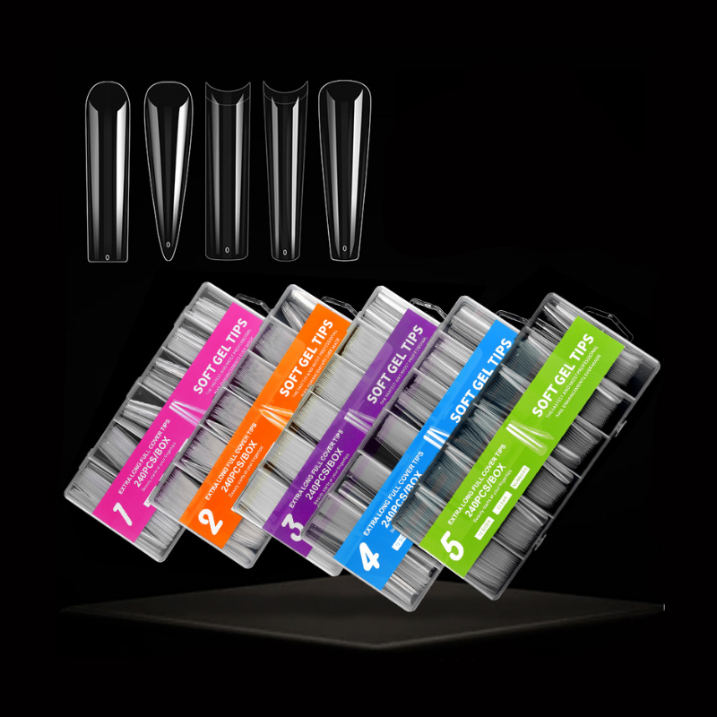 Nail Art Xxl - 240 pçs xxl unhas falsas super