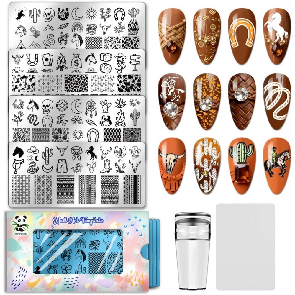 Nail Stamping Plate - Modelos de arte para unhas em