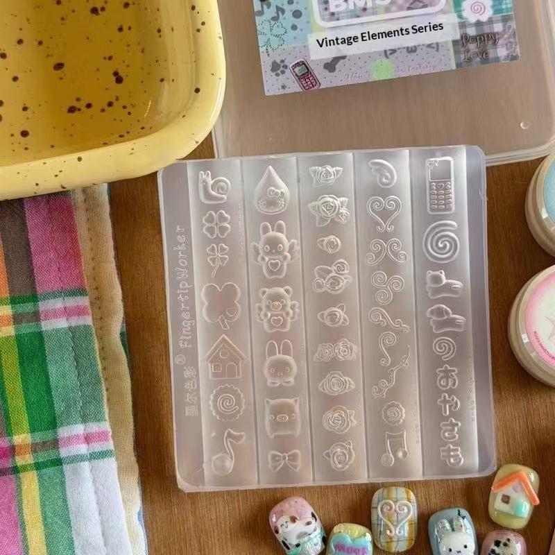 Nail Art Motif - Molde de Silicone 3D para Arte