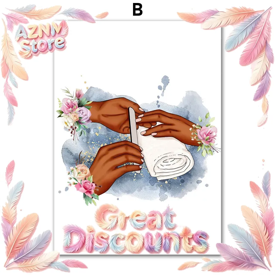 Nail Art Painting - Pintura em Tela de Arte de