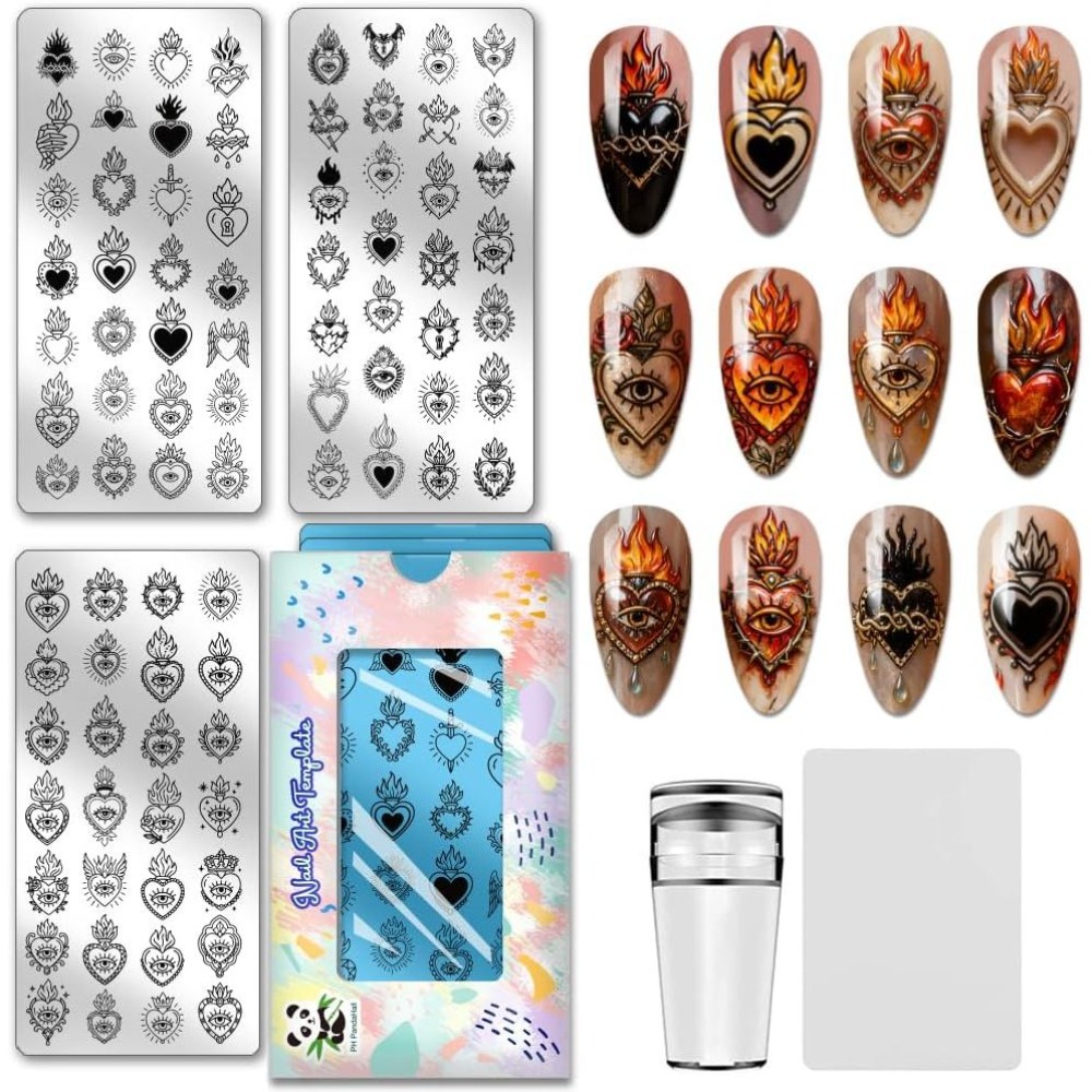 Nail Stamping Plate - 84 Padrões de Placas para Estampagem
