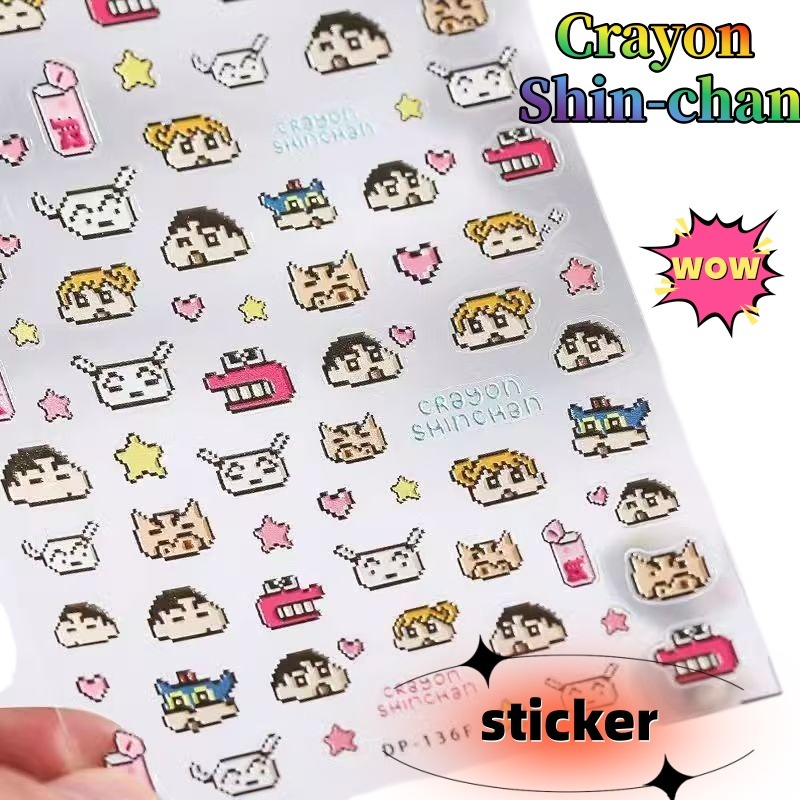 Nail Art Quirky - Caderno Criativo Crayon Shin-chan com Adesivos