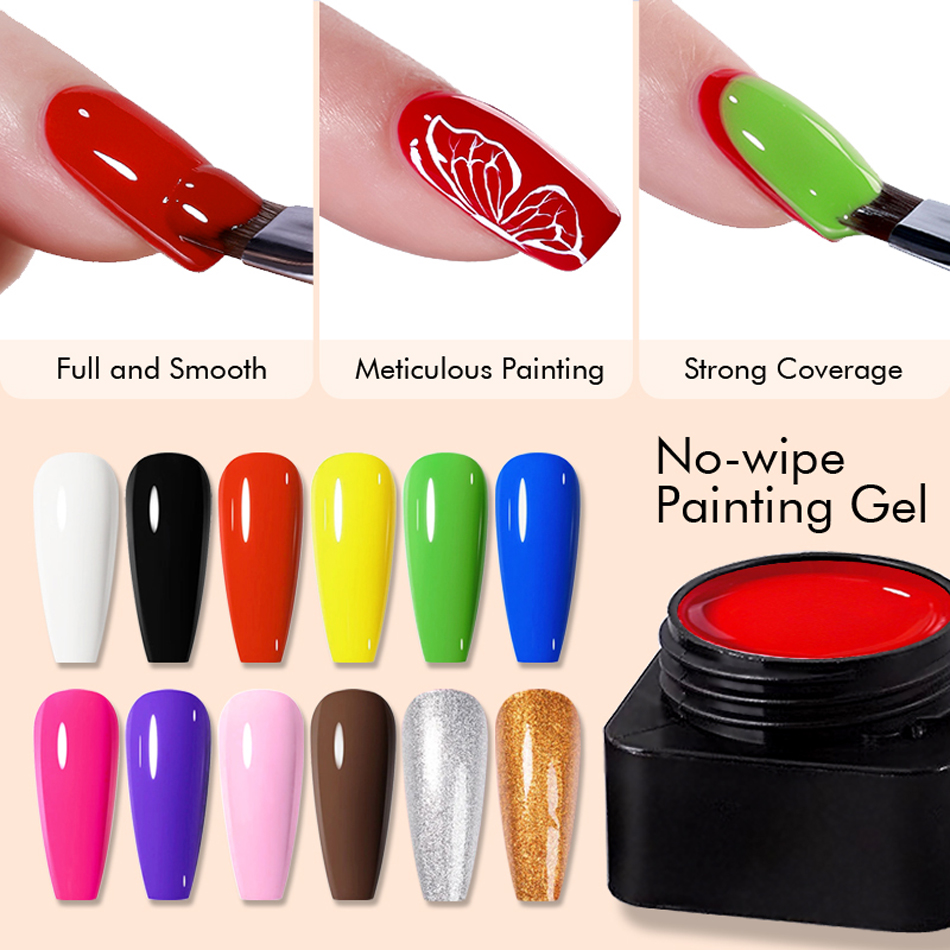 Nail Art One Stroke - Chunshu 5ml sem limpeza 4 em
