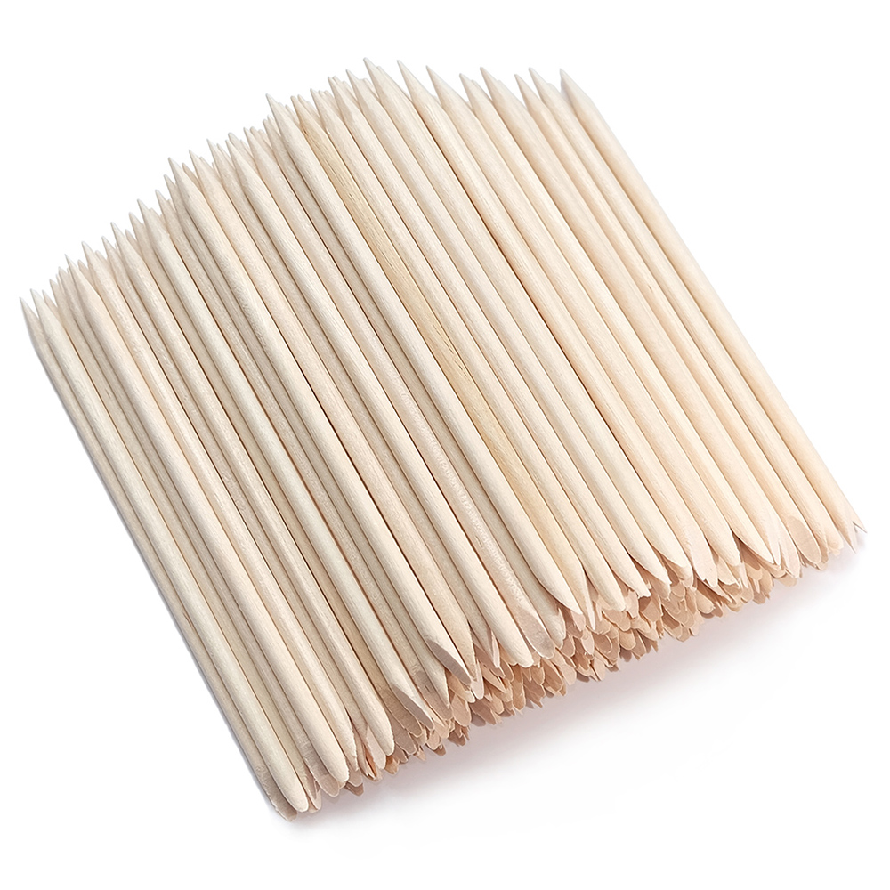 Nail Art Orange - Empurrador de Cutículas de Madeira Laranja