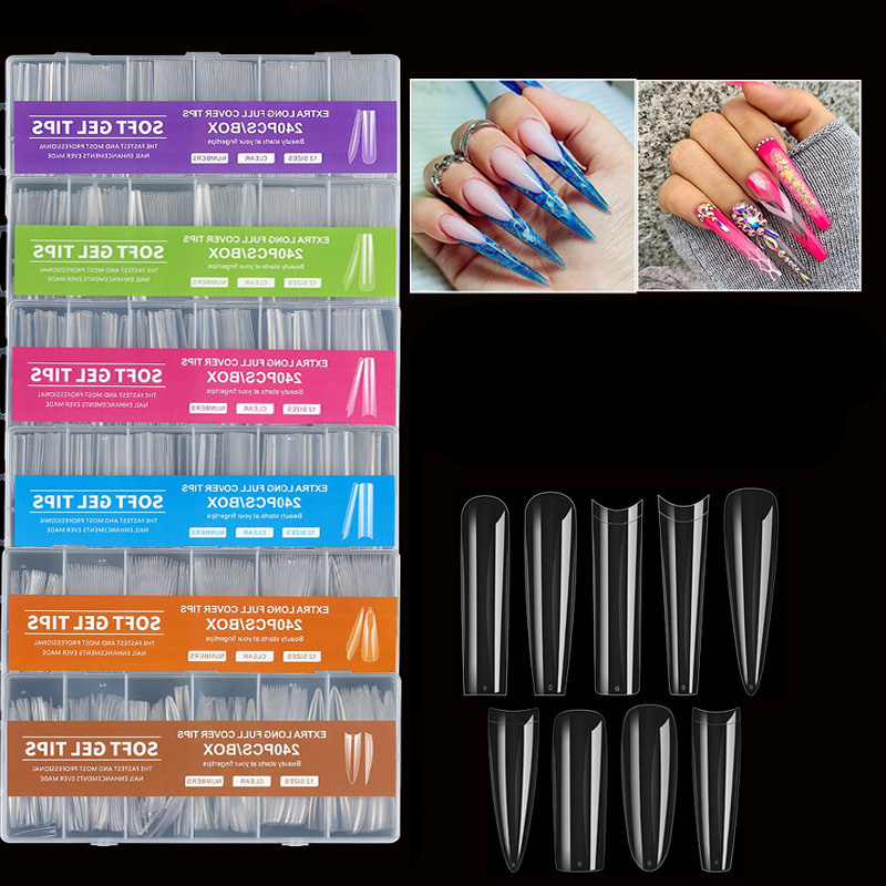 240 peças xxl unhas falsas ext - Nail Art Xxl avaliação e preço