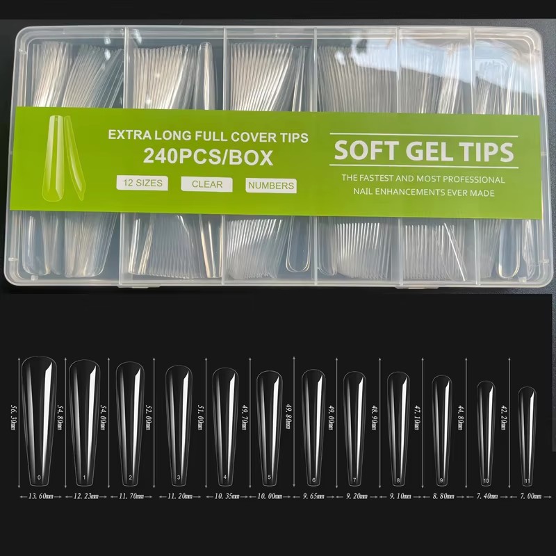 240 peças xxl unhas falsas ext - Nail Art Xxl avaliação e preço