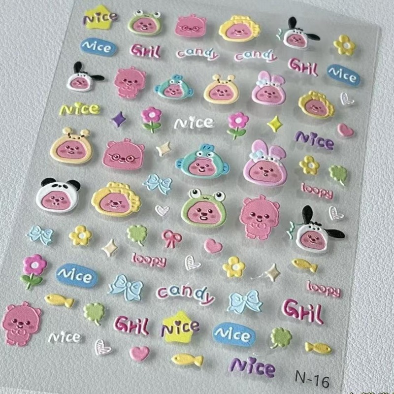 Adesivo 3D em relevo Loopy, ad - Nail Art Quirky avaliação e preço