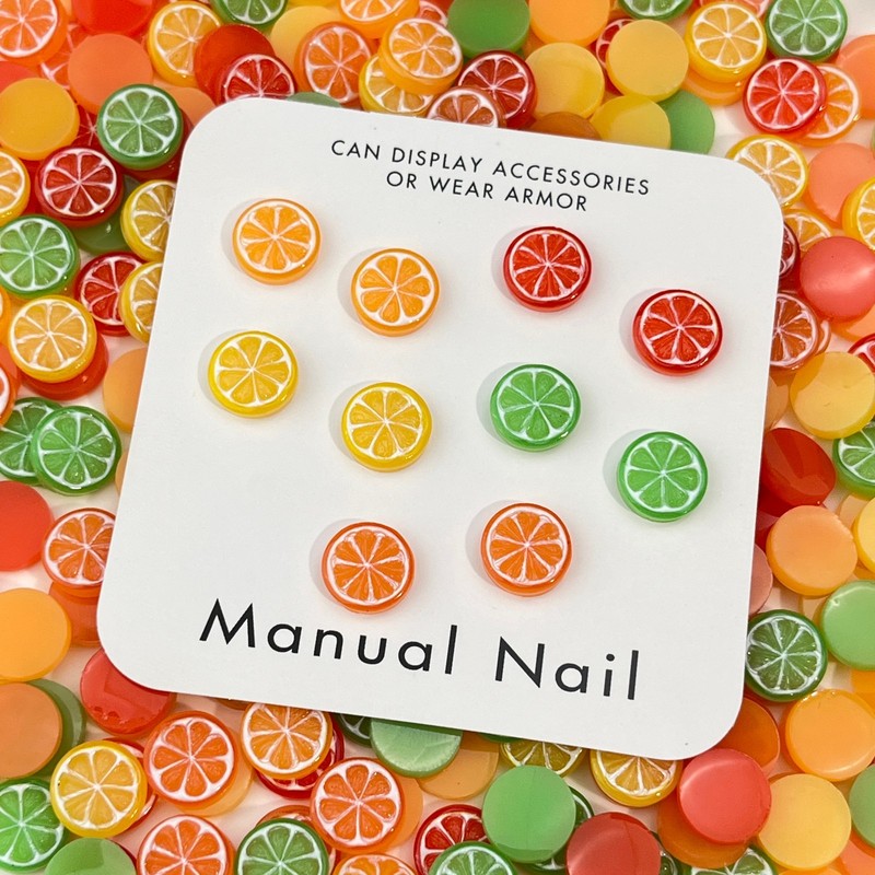 20 peças de mini fatias de lim - Nail Art Orange avaliação e preço