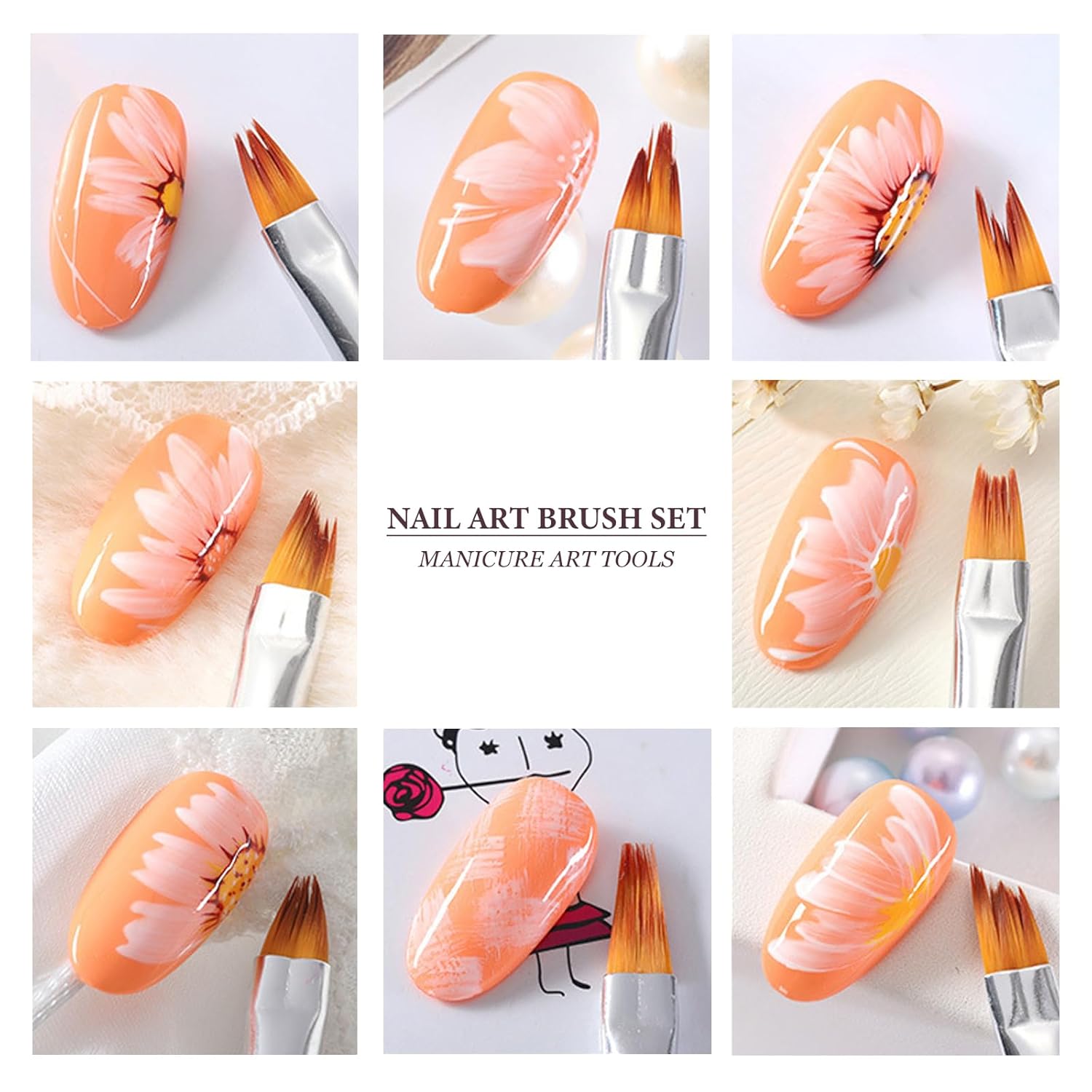 Conjunto de 8 Pincéis para Nai - Nail Art One Stroke avaliação e preço