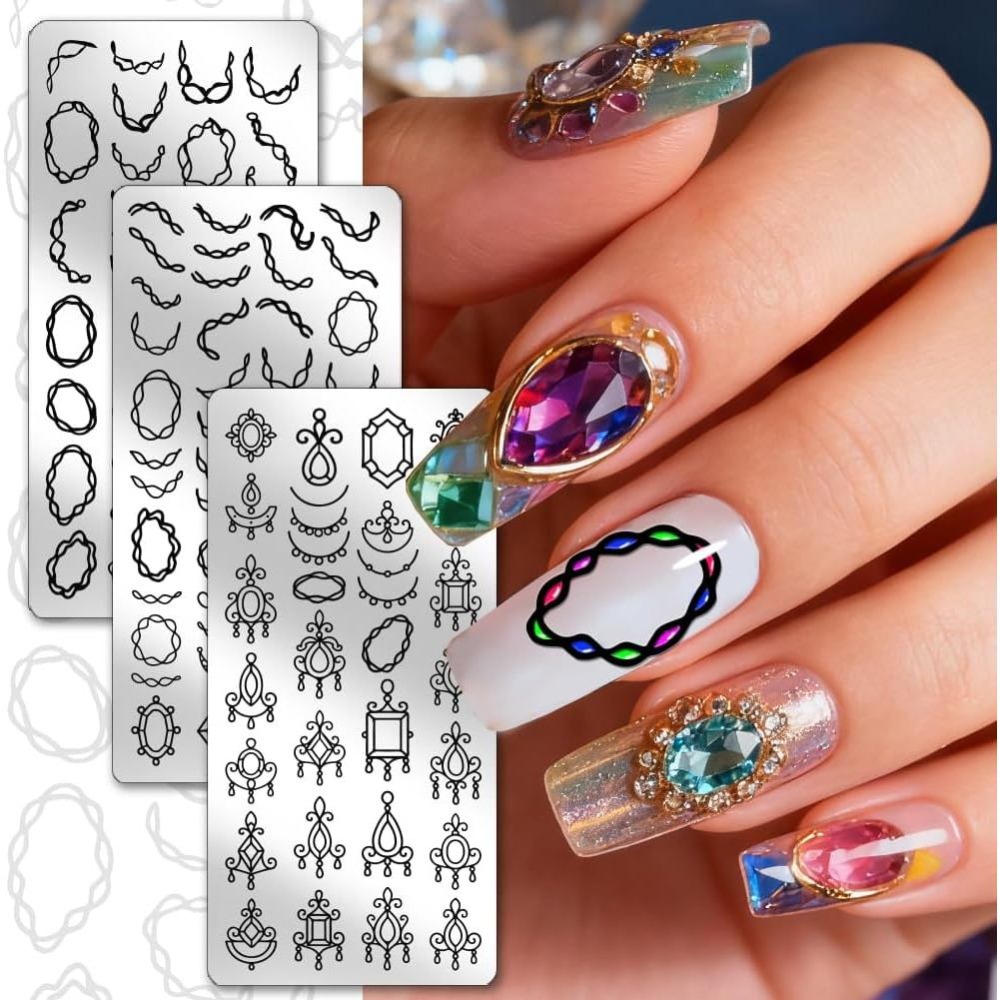 Placa de Estampagem de Unhas c - Nail Stamping Plate avaliação e preço