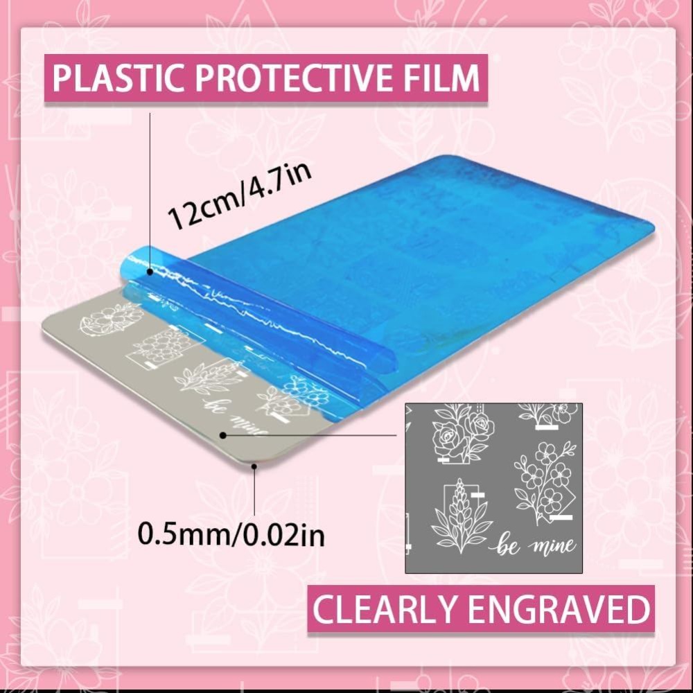 3 peças de placas de estampage - Nail Stamping Plate avaliação e preço