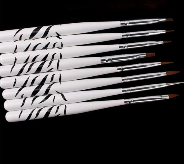 8 Pçs/set Nail Art Design Pinc - Nail Art Zebra Design avaliação e preço