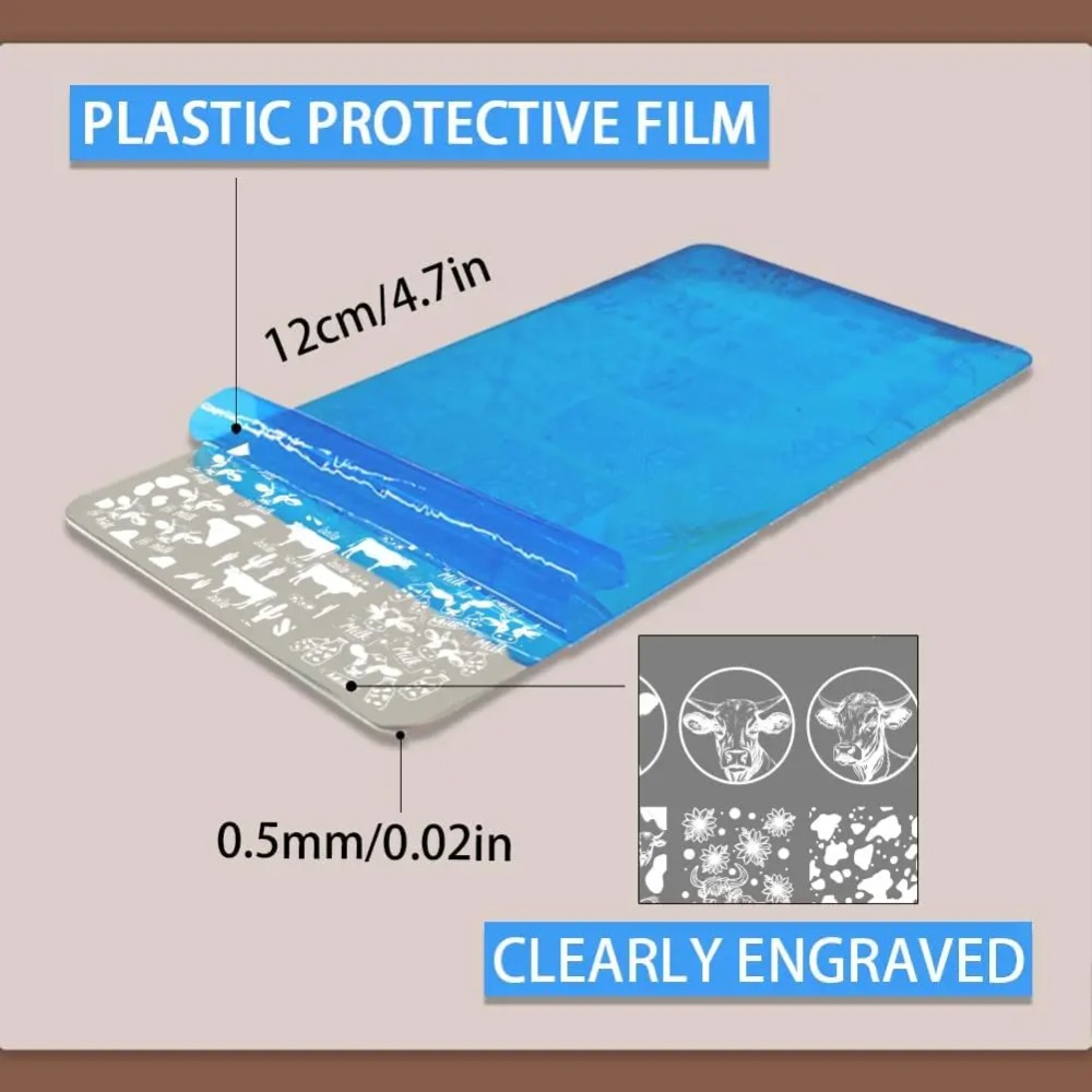 Placas de carimbo de unhas com - Nail Stamping Plate avaliação e preço