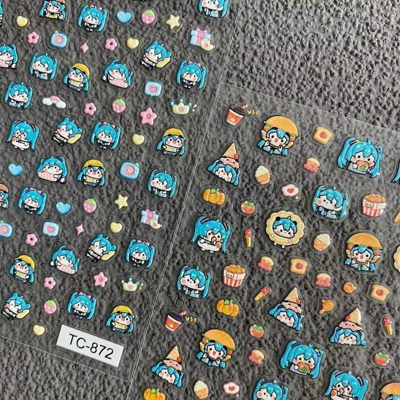 Adesivos de Unha Hatsune Miku  - Nail Art Motif avaliação e preço