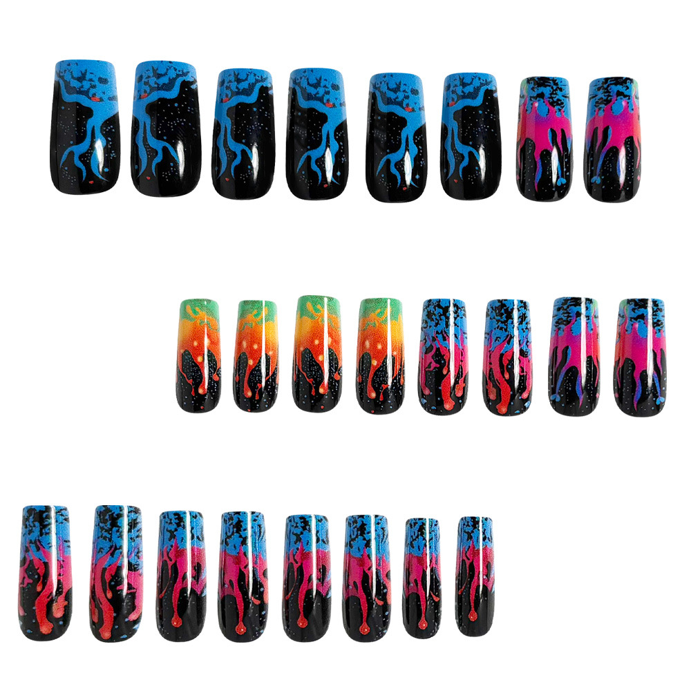 Unhas postiças médias para mul - Nail Art Orange avaliação e preço