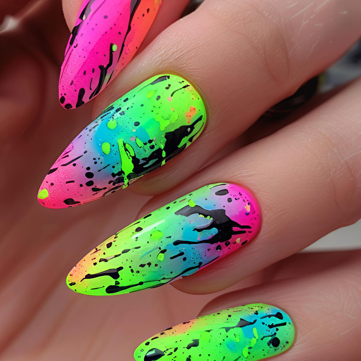 Unhas postiças médias para mul - Nail Art Orange avaliação e preço