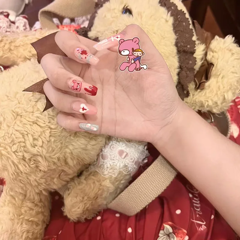 Unhas postiças rosa com desenh - Nail Art Motif avaliação e preço