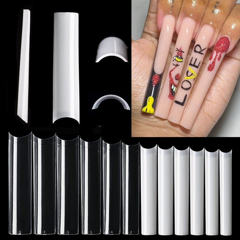 500 pçs longo quadrado sem cur - Nail Art Xxl avaliação e preço