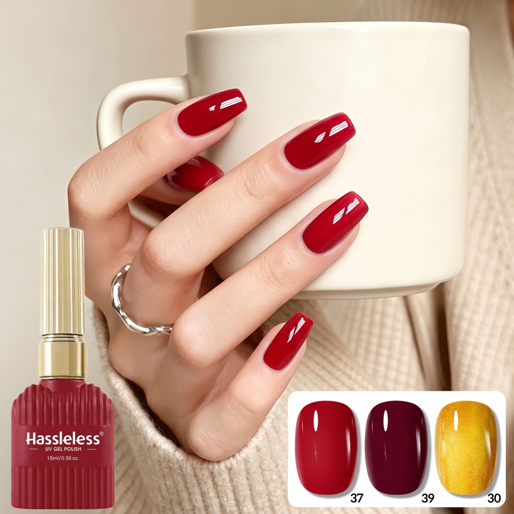 Conjunto de Esmalte em Gel Dou - Nail Art Red Wine avaliação e preço