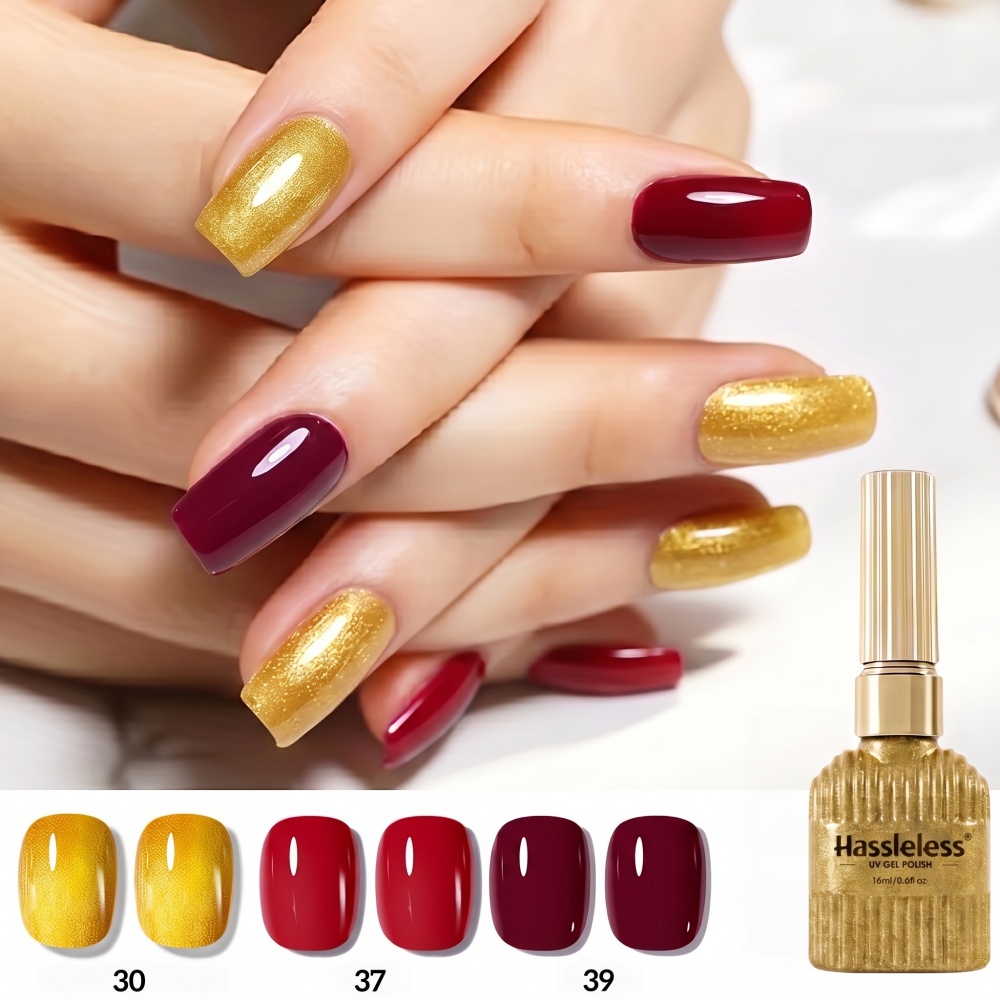 Conjunto de Esmalte em Gel Dou - Nail Art Red Wine avaliação e preço