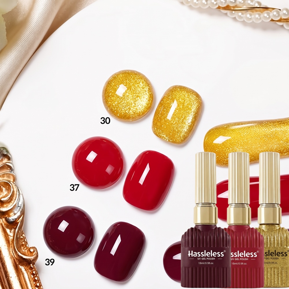 Conjunto de Esmalte em Gel Dou - Nail Art Red Wine avaliação e preço