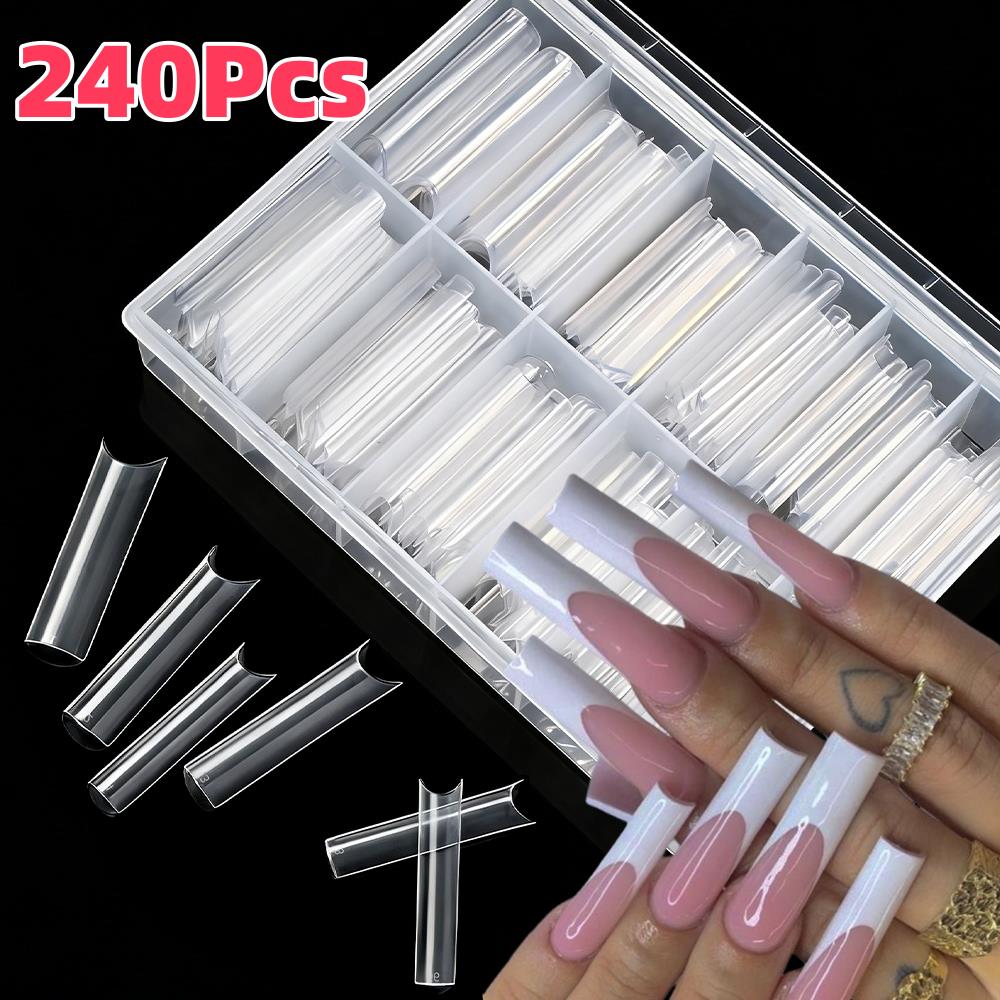 240 Peças 12 Tamanhos Unhas Po - Nail Art Xxl avaliação e preço