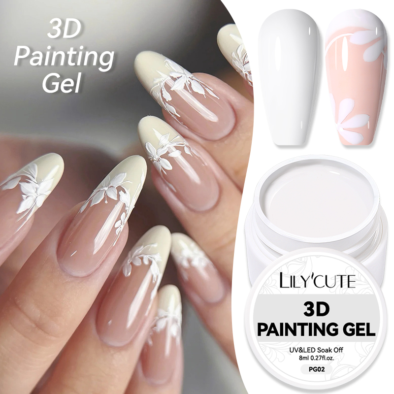 LILYCUTE 8ml Pintura 3D Gel de - Nail Art One Stroke avaliação e preço