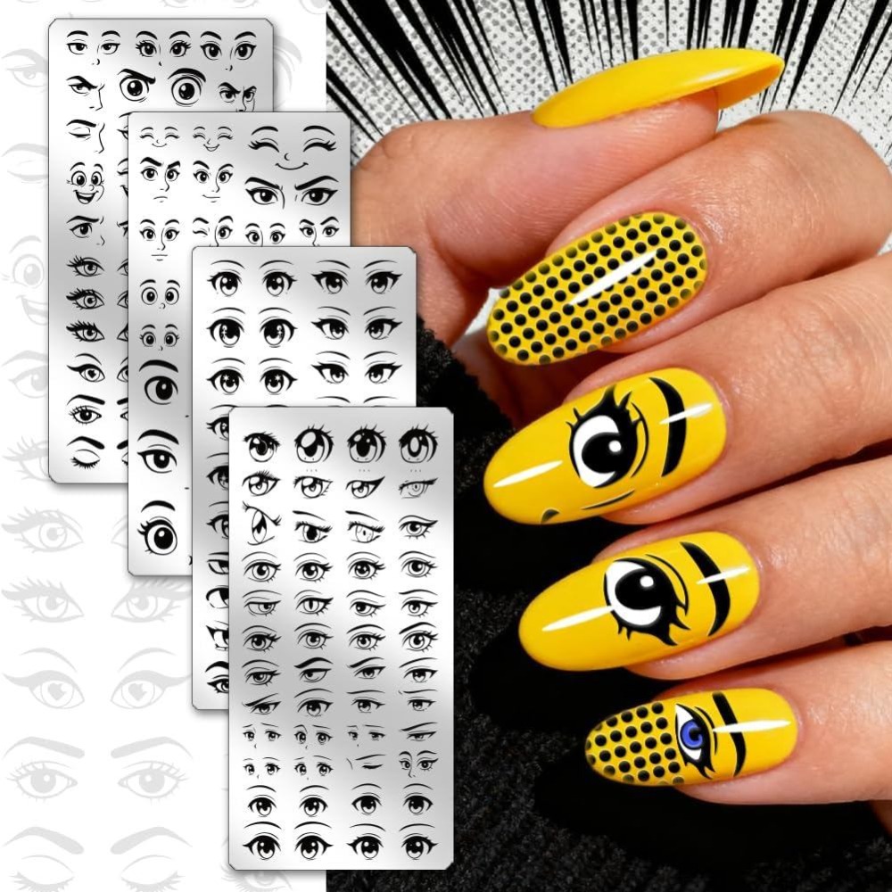 4 peças de placas de estampage - Nail Stamping Plate avaliação e preço