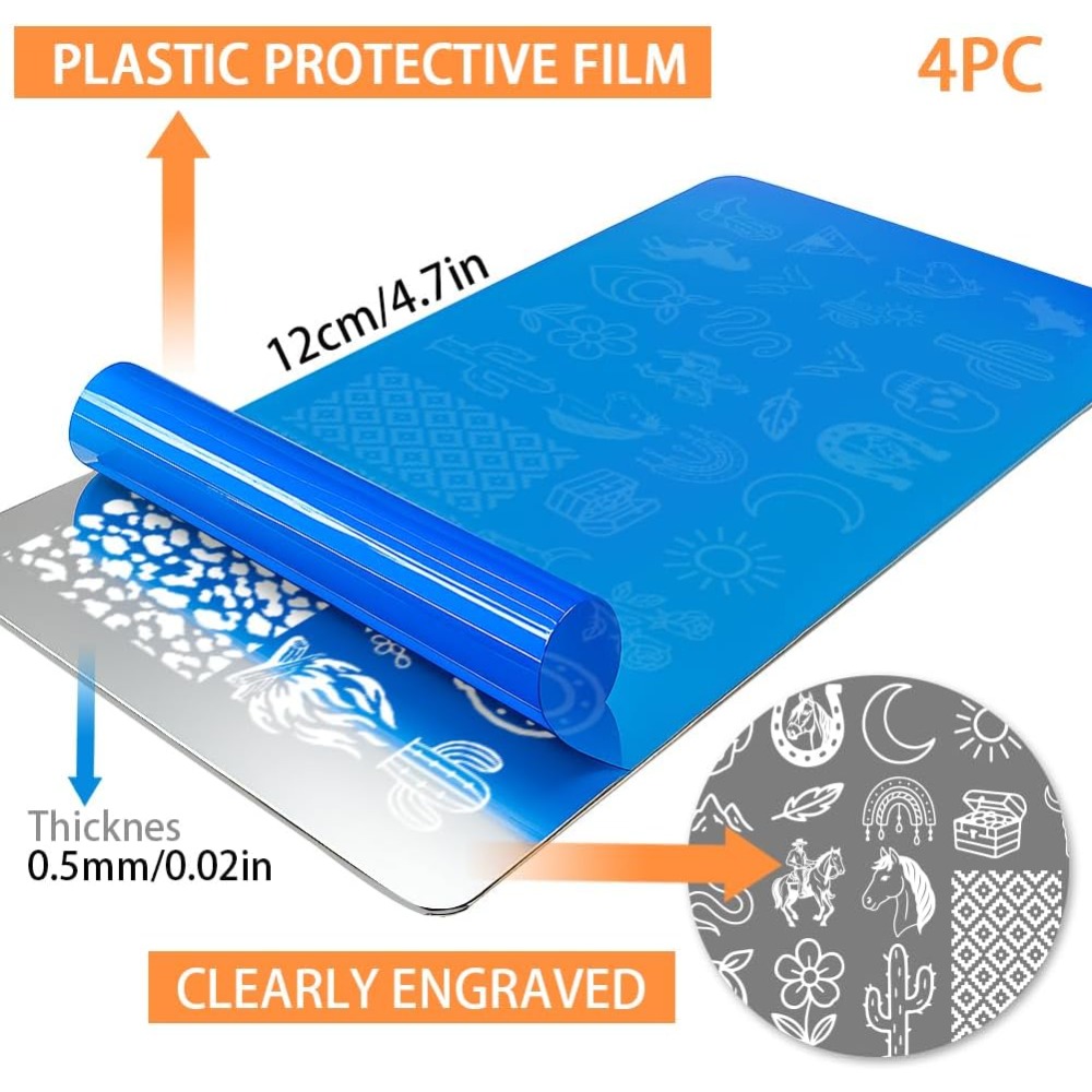 Modelos de arte para unhas em  - Nail Stamping Plate avaliação e preço
