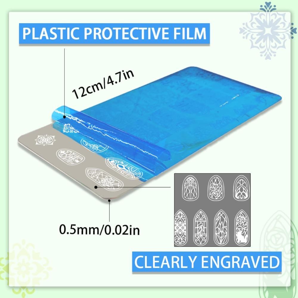 3 Peças de Placas de Estampage - Nail Stamping Plate avaliação e preço