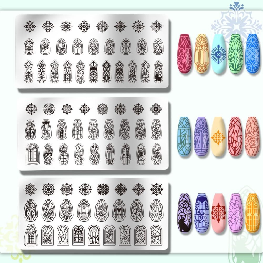 3 Peças de Placas de Estampage - Nail Stamping Plate avaliação e preço