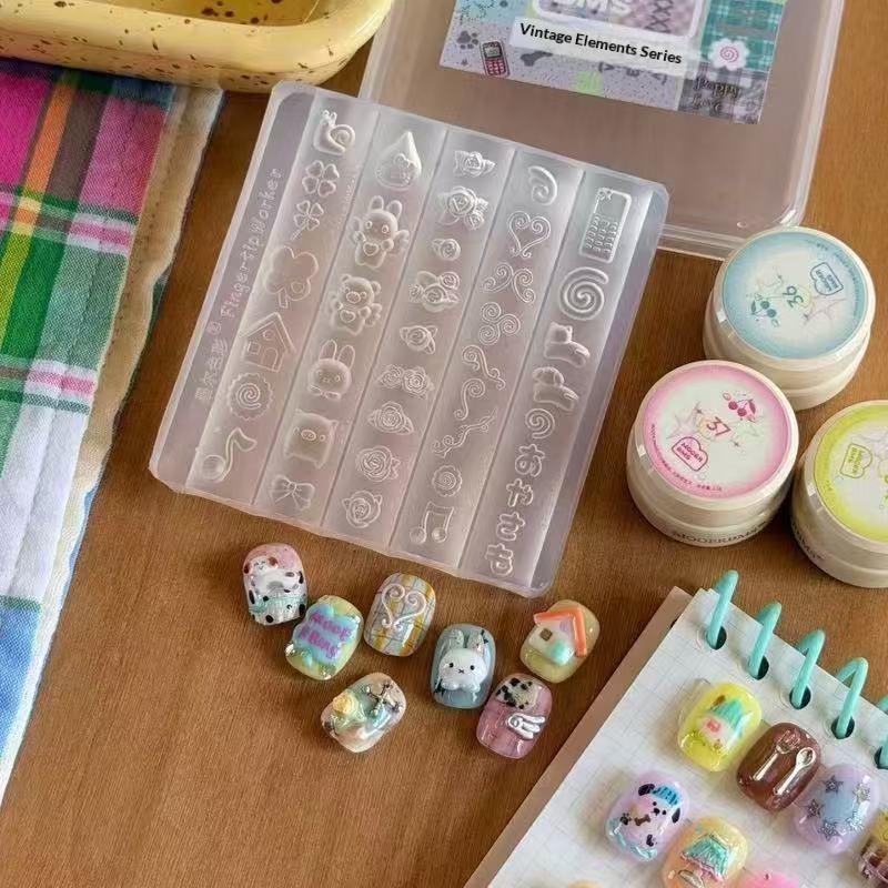 Molde de Silicone 3D para Arte - Nail Art Motif avaliação e preço