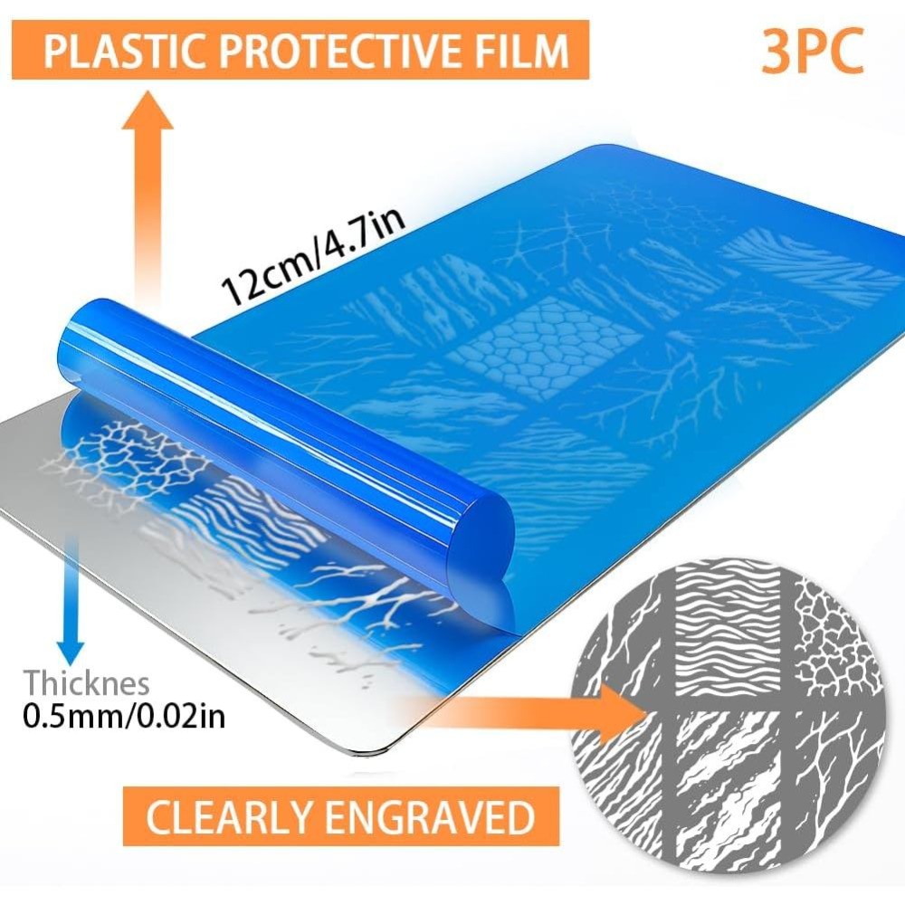 3 peças de placas de estampage - Nail Stamping Plate avaliação e preço