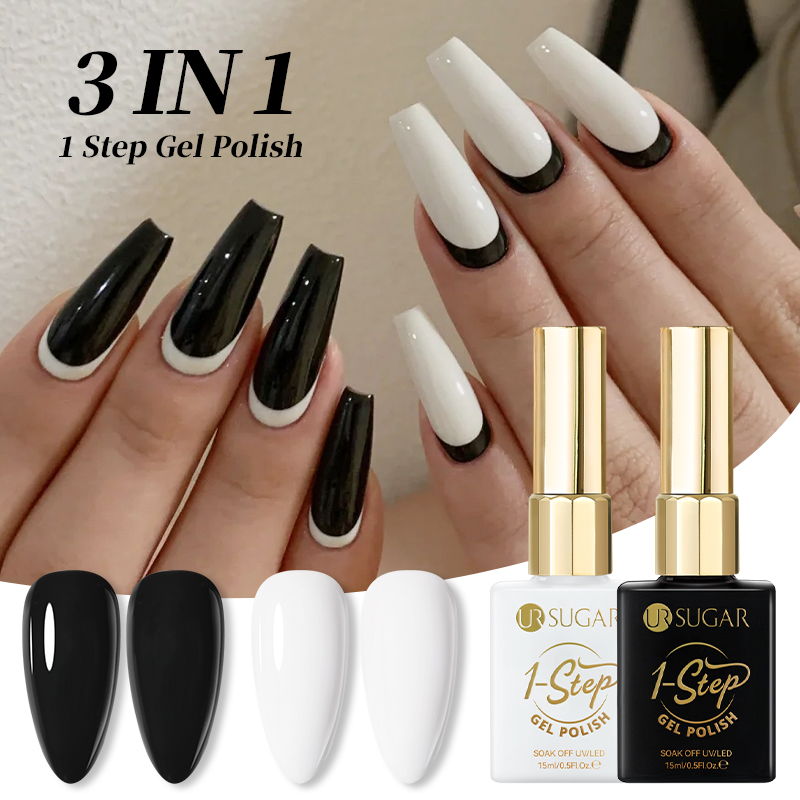 UR SUGAR 3 EM 1 Preto Branco 1 - Nail Art One Stroke avaliação e preço