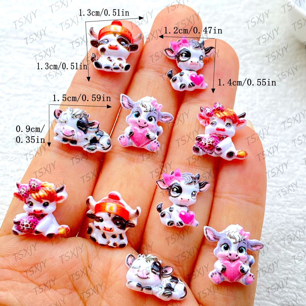 50 Peças de Mini Charms de Res - Nail Art Motif avaliação e preço
