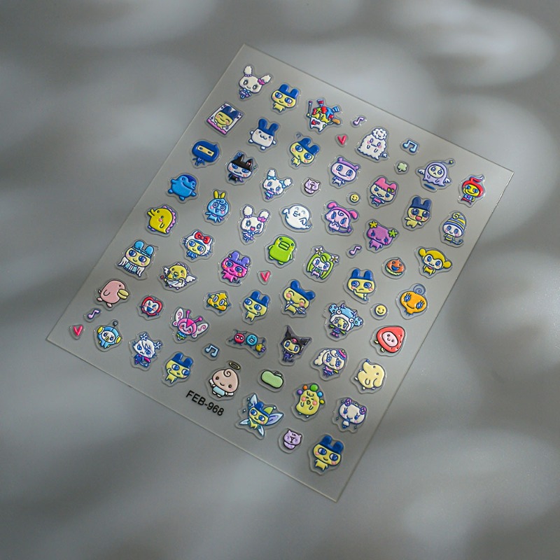 Novos Adesivos de Unha 3D em R - Nail Art Quirky avaliação e preço