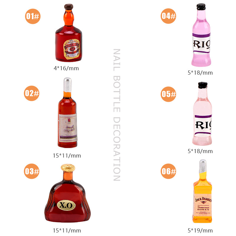 20 * pçs nova garrafa de vinho - Nail Art Red Wine avaliação e preço