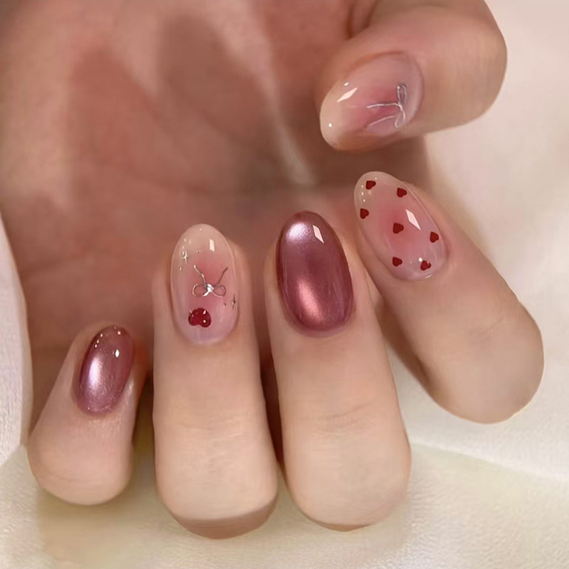 24 Unidades de Unhas Postiças  - Nail Art Red Wine avaliação e preço