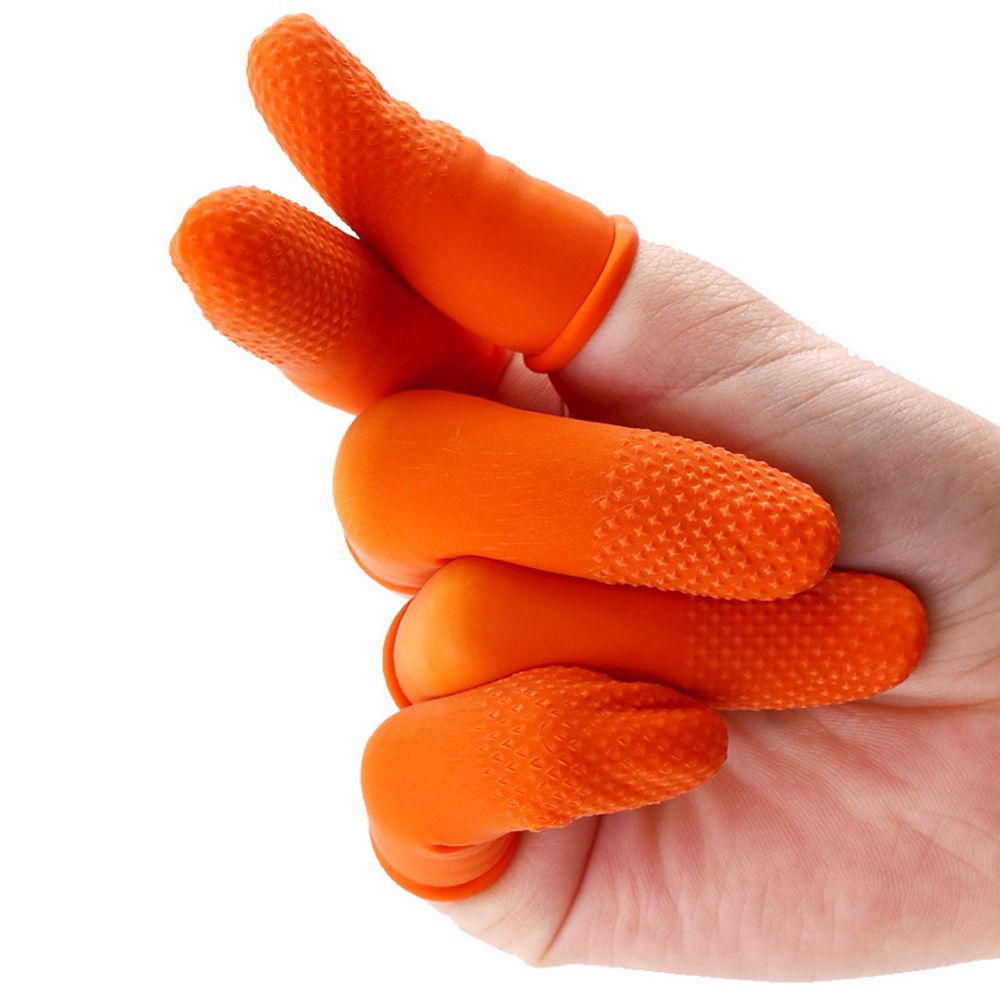 100 unidades de luvas de borra - Nail Art Orange avaliação e preço