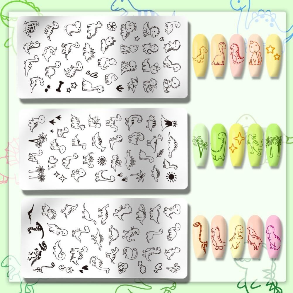 3 Peças de Placas de Estampage - Nail Stamping Plate avaliação e preço