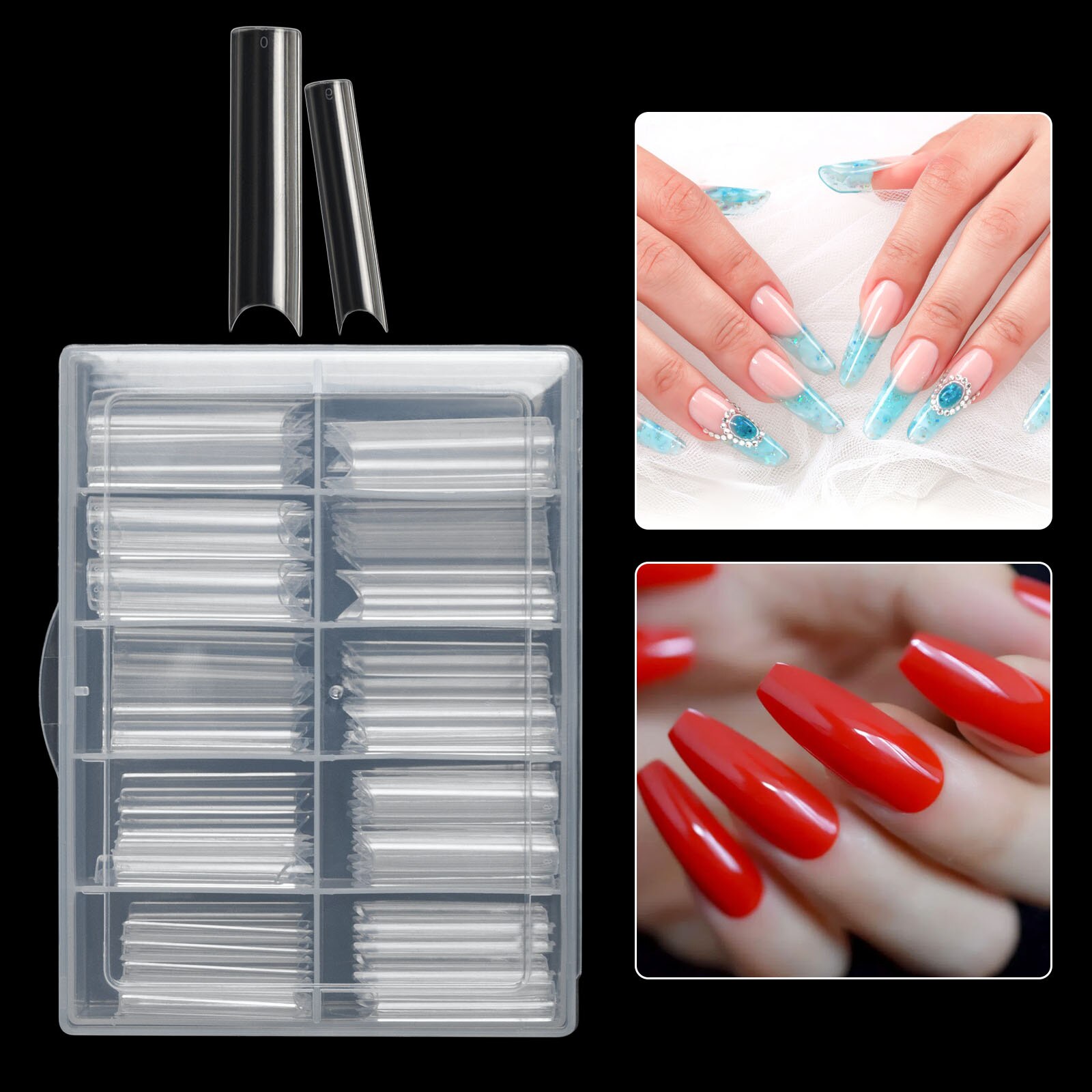 100 pçs/caixa xxl pontas de un - Nail Art Xxl avaliação e preço