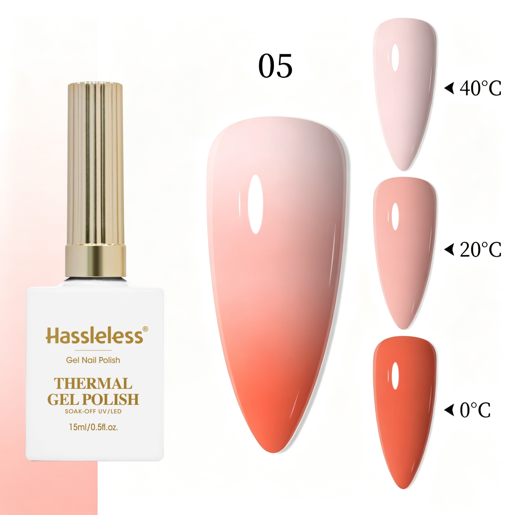 Esmalte em Gel Nude Laranja Pê - Nail Art Orange avaliação e preço